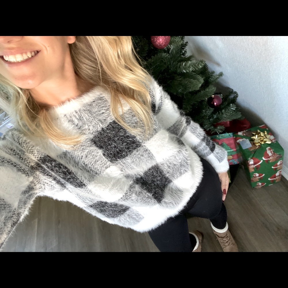 Express Buffalo check sweater - worn once!